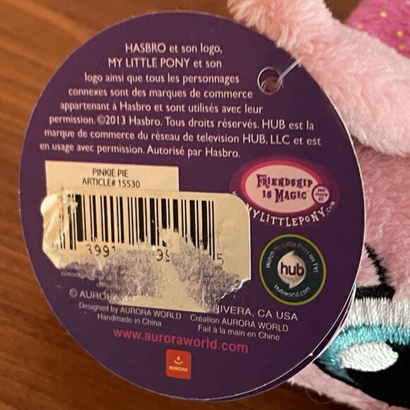 Aurora My Little Pony Pinkie Pie Plush - Picture 7 of 10